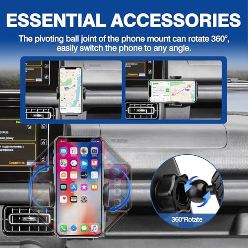 Autorder Car Phone Holder for 2019-2025 Suzuki jimny Accessories Phone Mount Cell Phone Car Mount Automobile Phone Stabilizer 360 Degree Rotation - Image 4