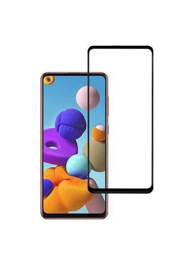 shAyzee Tempered Glass Screen Protector With 9H hardness For Samsung Galaxy A21S Black - Image 1