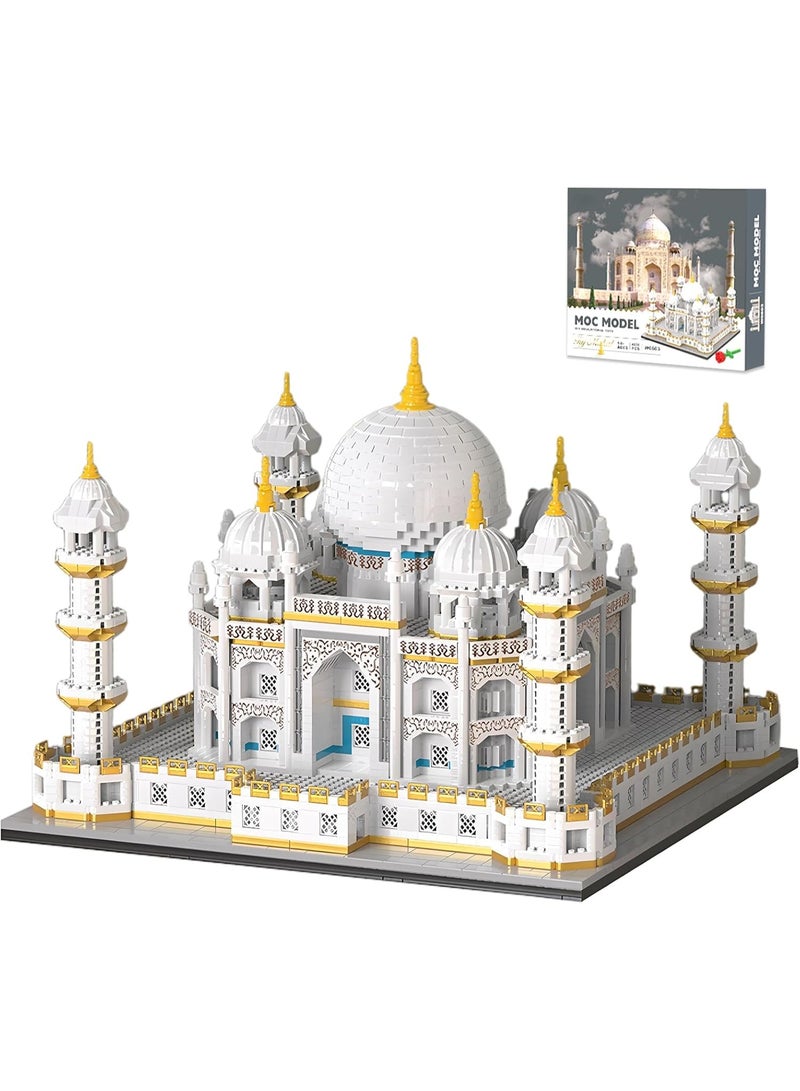 Architecture Taj Mahal Micro Mini Building Blocks Set,Landmarks Collection, Display Model Gift for Adults(4030 Pieces)