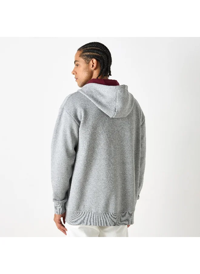 Ecko Unltd. Ecko Logo Print Zip Through Hoodie with Pockets