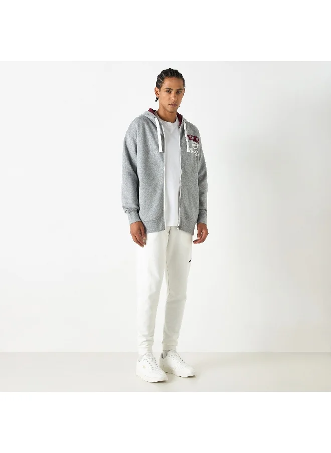 Ecko Unltd. Ecko Logo Print Zip Through Hoodie with Pockets