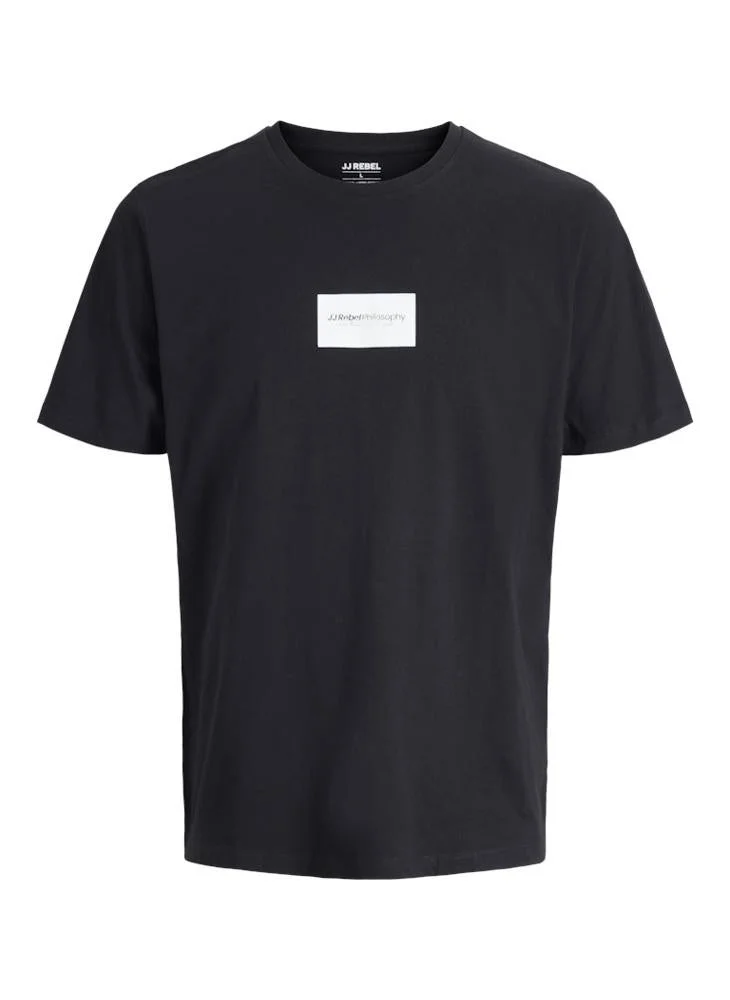 JJ Rebel  Logo Regular Fit Crew Neck T-Shirt for Men | Best Price UAE