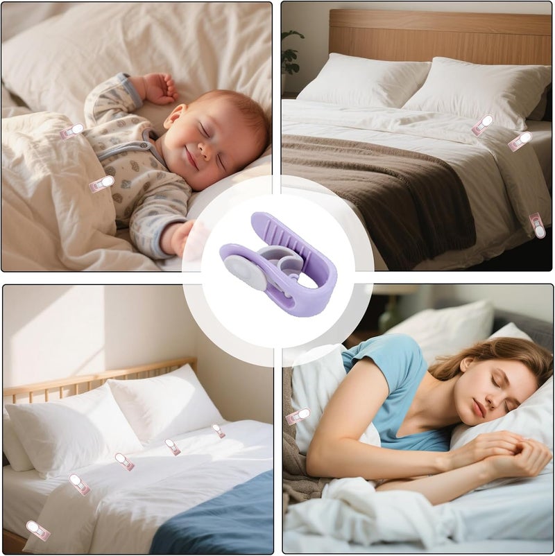 Pack of 24 duvet clips, duvet cover clips, bed sheet holder, towel clips, duvet cover clips, used for fixing bedding, curtains, socks and clothing - Image 4