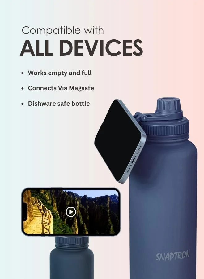 Casa Quesera  SNAPTRON® HYDROPOP 1000ml Insulated Sports Water Bottle – Large Capacity, Portable, Leakproof with Anti-Slip Bottom  | Best Price UAE