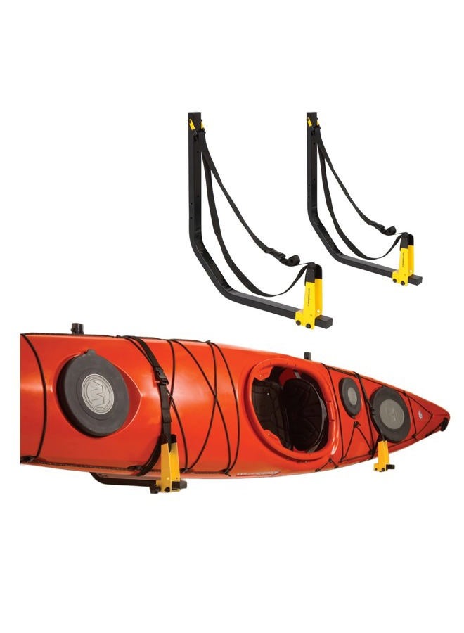 Suspenz Deluxe Kayak Canoe Storage Rack, Wall Hangers Hooks for Kayaks, Canoes and SUPs, 11-0111 - Image 1