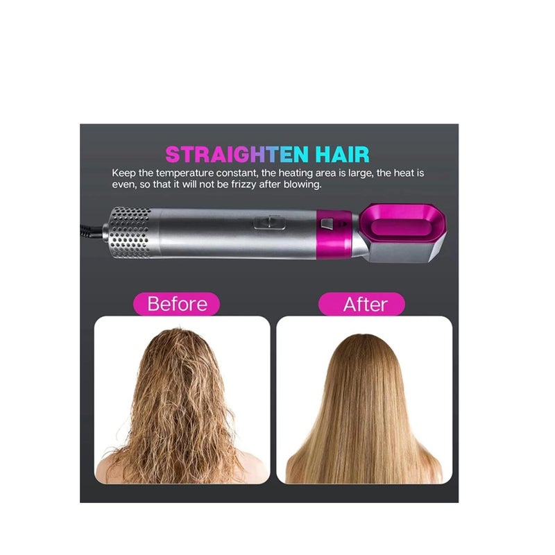 Zikra 5 in 1 Curling Wand Hair Styler Curling ironfor Multiple Hair Types and Styles 5 in 1 Curling Set Purple+Gray - Image 4