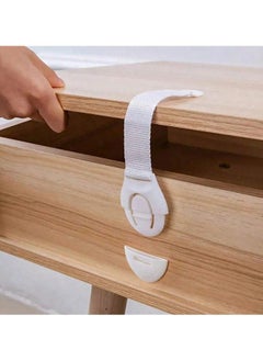 Generic Multi-Functional Child Safety Fridge Lock, Drawer Lock, Adjustable Flexible Strap, Safety Lock for Drawers and Cabinets, 10 Pieces, Random Color  - Image 3