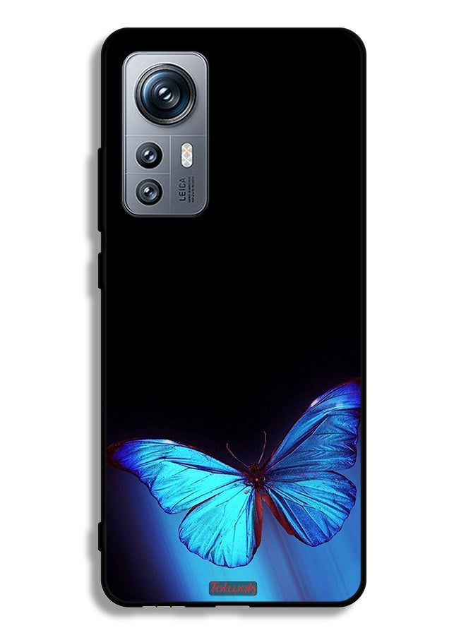 Tolwak Xiaomi 12S Protective Case Cover Butterfly Art - Image 2
