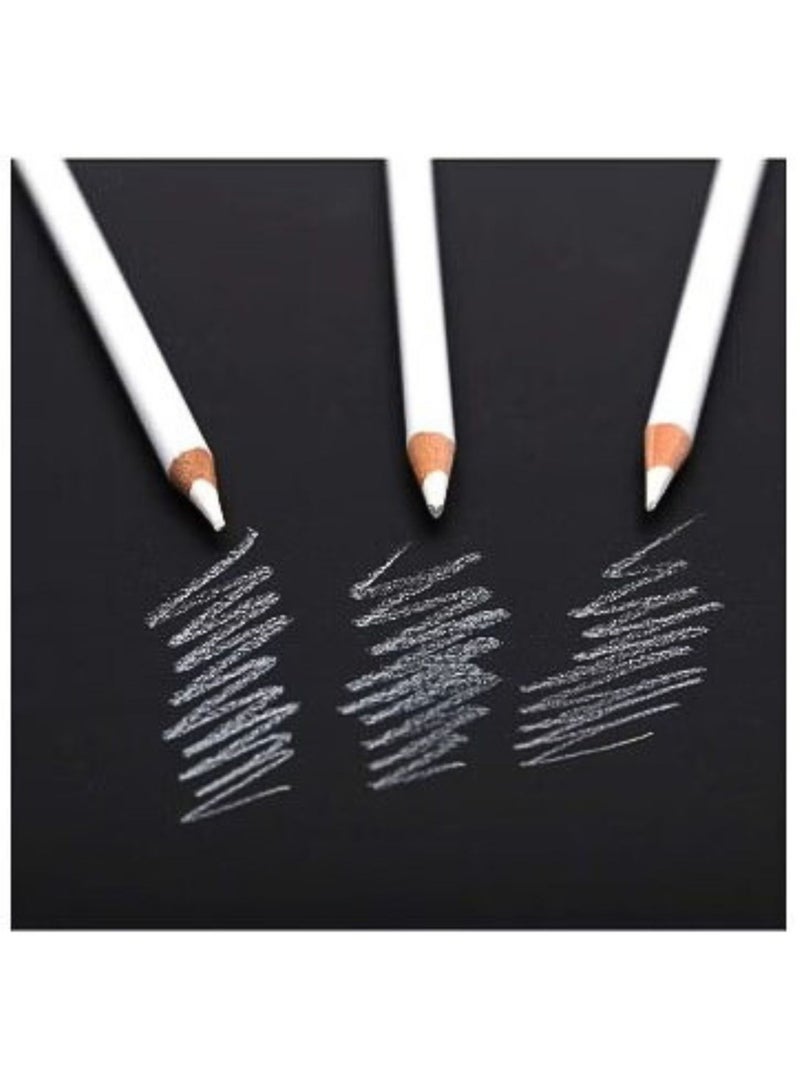 Generic Pencil Set Whiet Charcoal (Pack of 3)  - Image 3