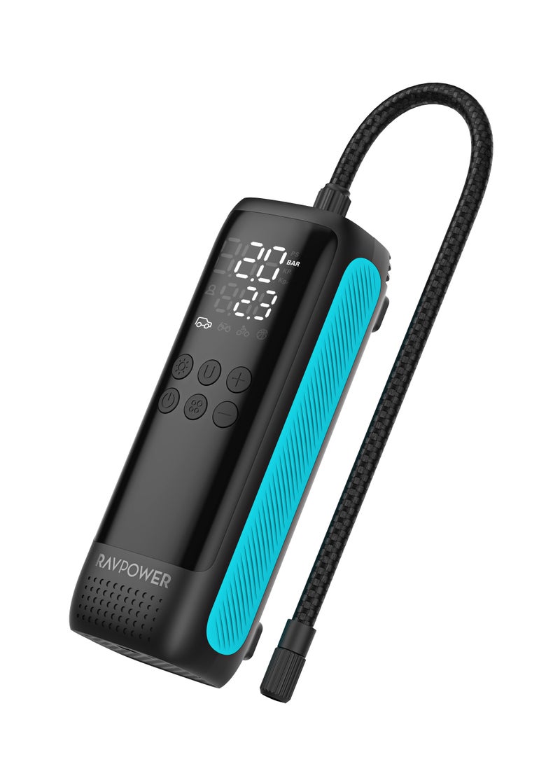 RAVPOWER RAVPower Premium 120W Battery Free Air Pump 12-16V Output 45L/Min with Digital LED Display - Image 1