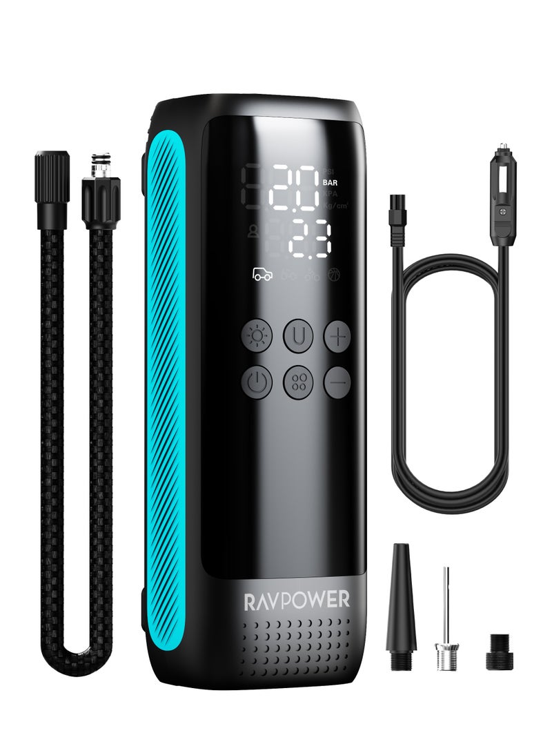 RAVPOWER RAVPower Premium 120W Battery Free Air Pump 12-16V Output 45L/Min with Digital LED Display - Image 2