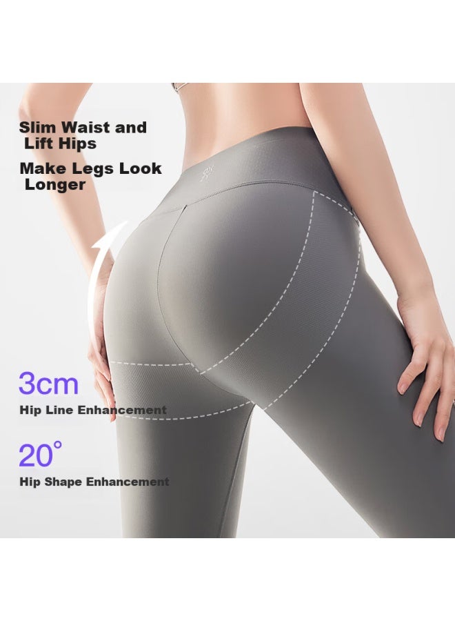 Curveism Curvism High-waisted Tummy Control Yoga Pants For Women Lifting Shark Leggings, Same Style As Zhang Xinyu - Image 4