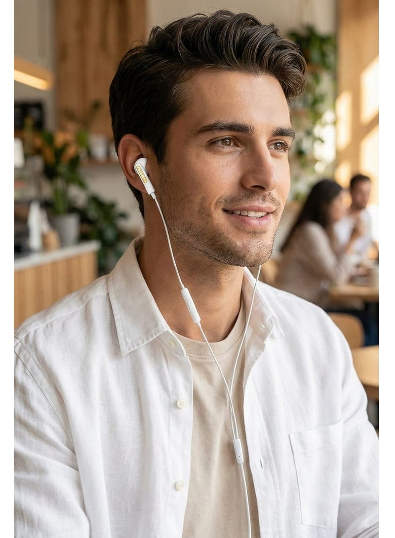 Blue Spectrum F-34 Wired Earphones with Powerful Bass and Microphone – 3.5mm Jack Compatible with All Phones - Image 2