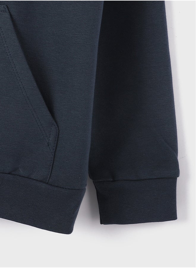 LC WAIKIKI Comfortable Fit Hooded Boy's Sweatshirt  - Image 3