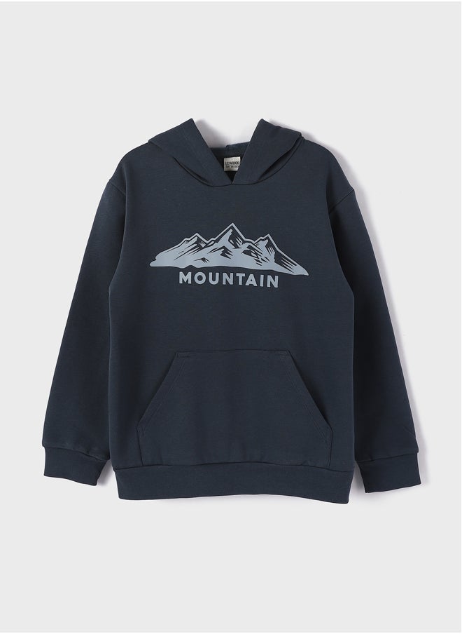 LC WAIKIKI Comfortable Fit Hooded Boy's Sweatshirt  - Image 1