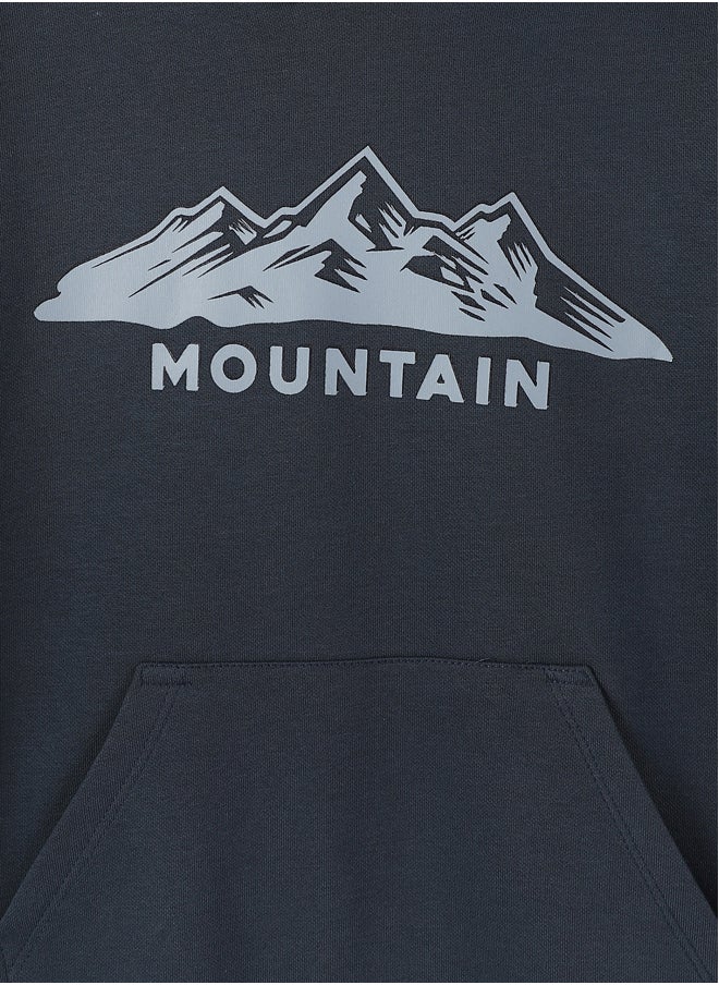 LC WAIKIKI Comfortable Fit Hooded Boy's Sweatshirt  - Image 4