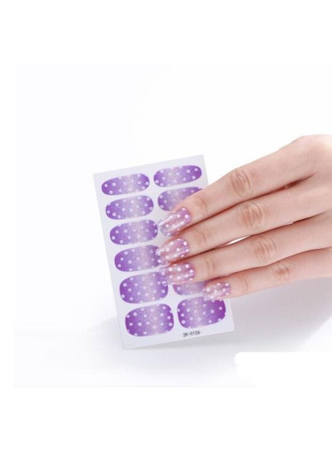 Generic - 12 Self-adhesive nail stickers with distinctive and unique design to decorate nails and give them wonderful look - Image 1