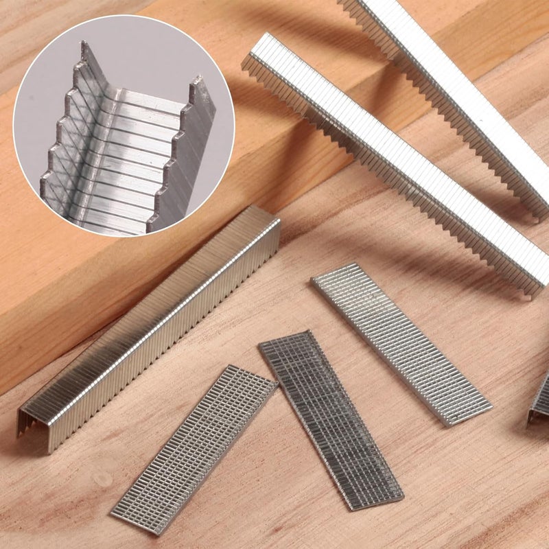 SITLDY Heavy Duty T50 Staples 1450-Count 5 Sizes Includes: 5/16",3/8",1/2",9/16" Staples+5/8" Brad Nails, 20 Gauge Galvanized Assorted Size Project Pack - Image 5