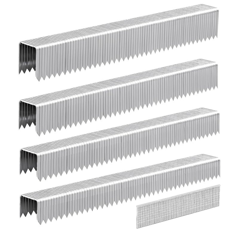 SITLDY Heavy Duty T50 Staples 1450-Count 5 Sizes Includes: 5/16",3/8",1/2",9/16" Staples+5/8" Brad Nails, 20 Gauge Galvanized Assorted Size Project Pack - Image 1