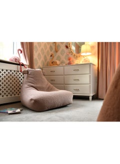 Extreme Lounging Extreme Lounging® - Original Mini Teddy Bean Bag for Kids - Made in UK - Premium Quality Double Stitched Bean Bag - Cosy, Warm & Comfortable - Soft & Lightweight with 2 Teddy ears - Color Heather  - Image 4