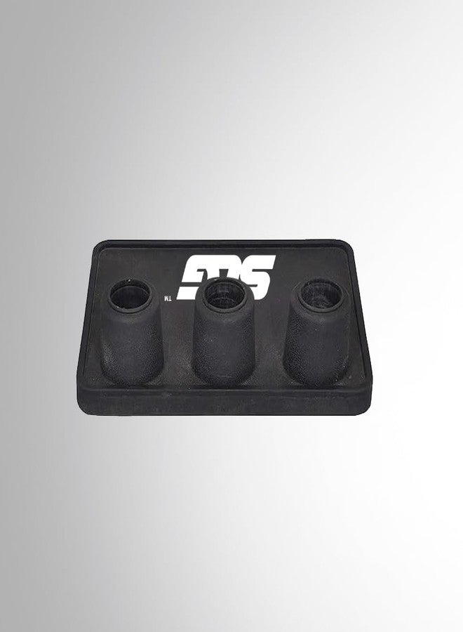 SLG Cricket Plastic Stump Set with Rubber Base | Heavy Duty Premium Wicket Set Standard Size | Professional Match Practice Training Ground Tournament Use - Image 5