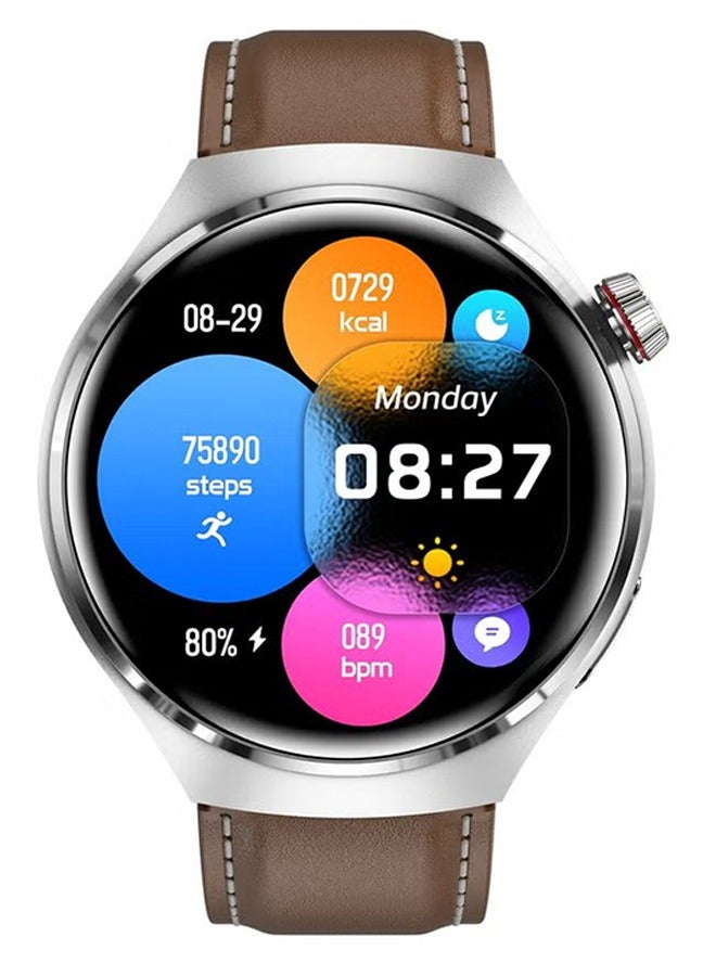 Men's smart watches with multiple functions, IP68 waterproof smart watches for Android and iOS mobile phones, fitness tracker watches with multiple exercise modes, heart rate monitors, pedometers, sleep monitors, silver - Image 1
