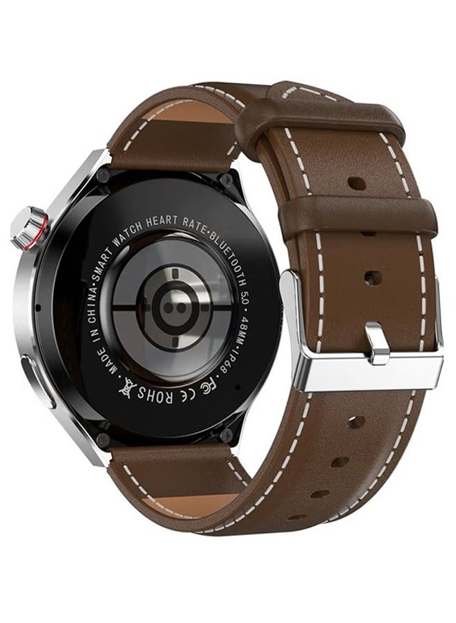 Men's smart watches with multiple functions, IP68 waterproof smart watches for Android and iOS mobile phones, fitness tracker watches with multiple exercise modes, heart rate monitors, pedometers, sleep monitors, silver - Image 3