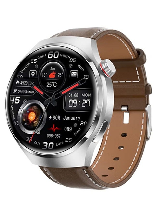 Men's smart watches with multiple functions, IP68 waterproof smart watches for Android and iOS mobile phones, fitness tracker watches with multiple exercise modes, heart rate monitors, pedometers, sleep monitors, silver - Image 4