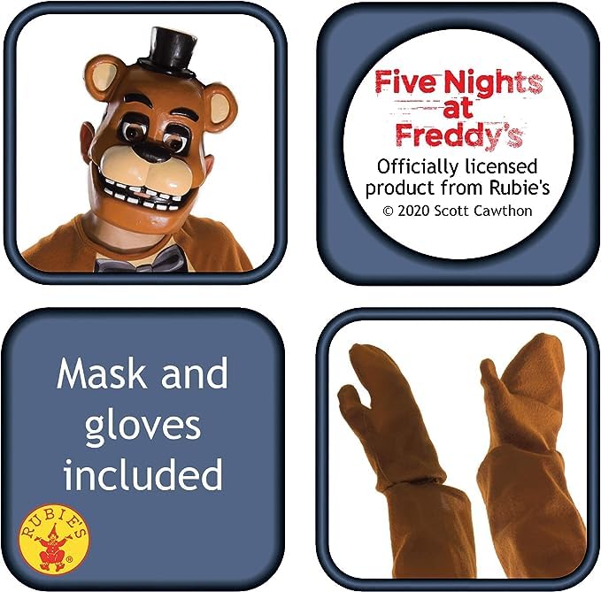 Rubies Five Nights At Freddy's: Freddy Fazbear Costume for Kids, Boy's Medium - Image 2