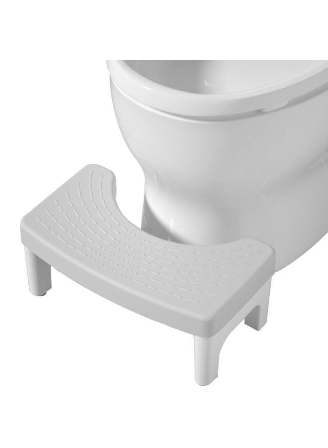 ZERIFAM Toilet Stool Poop Stool, Squatting Potty Stool for Adults, Portable Plastic Toilet Step Stool, Non-Slip Poop Foot Stool for Bathroom, Foot Rest Stool, Healthy for Seniors and Kids - Image 1