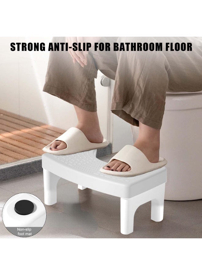 ZERIFAM Toilet Stool Poop Stool, Squatting Potty Stool for Adults, Portable Plastic Toilet Step Stool, Non-Slip Poop Foot Stool for Bathroom, Foot Rest Stool, Healthy for Seniors and Kids - Image 3
