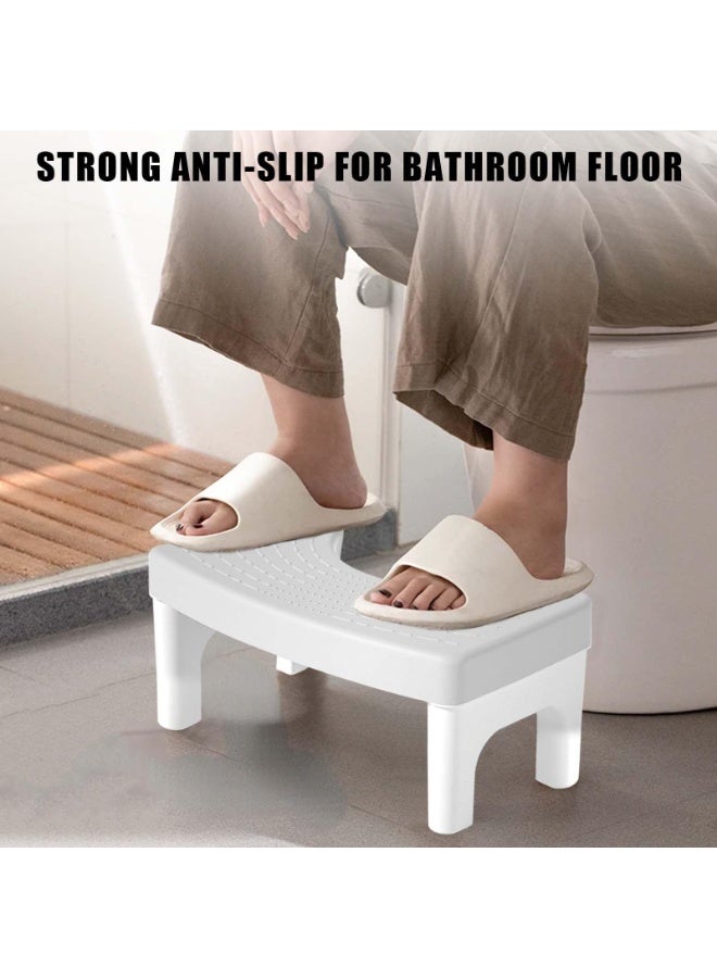 ZERIFAM Toilet Stool Poop Stool, Squatting Potty Stool for Adults, Portable Plastic Toilet Step Stool, Non-Slip Poop Foot Stool for Bathroom, Foot Rest Stool, Healthy for Seniors and Kids - Image 4