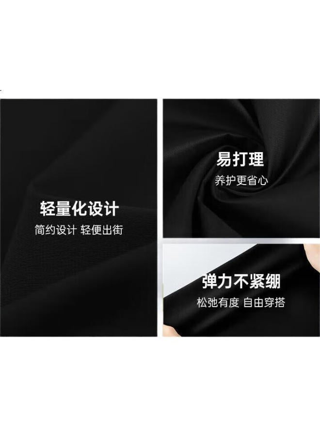 Septwolves Men'S Jacket Spring And Autumn Stand Collar Embroidered Wolf Logo Business Casual Commute Versatile Easy Care Men'S Clothing - Image 2