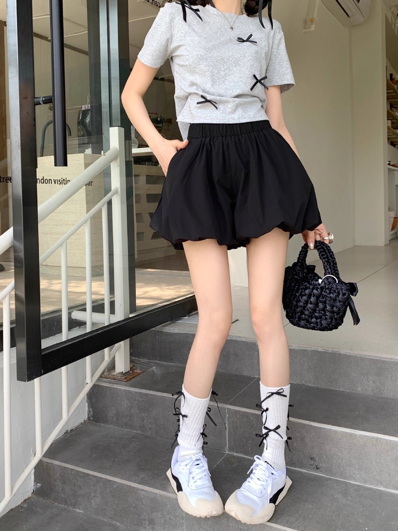 High Waist Lantern Pants Womens Pants Summer Thin Culottes 2024 New Arrival Pants Hot Style Casual Pupd Shorts White - Image 2