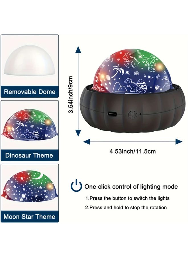 Blue Starry Sky Projection Lamp 360 Rotation 12 Color Changing Modes USB Powered Mood Light - Image 3