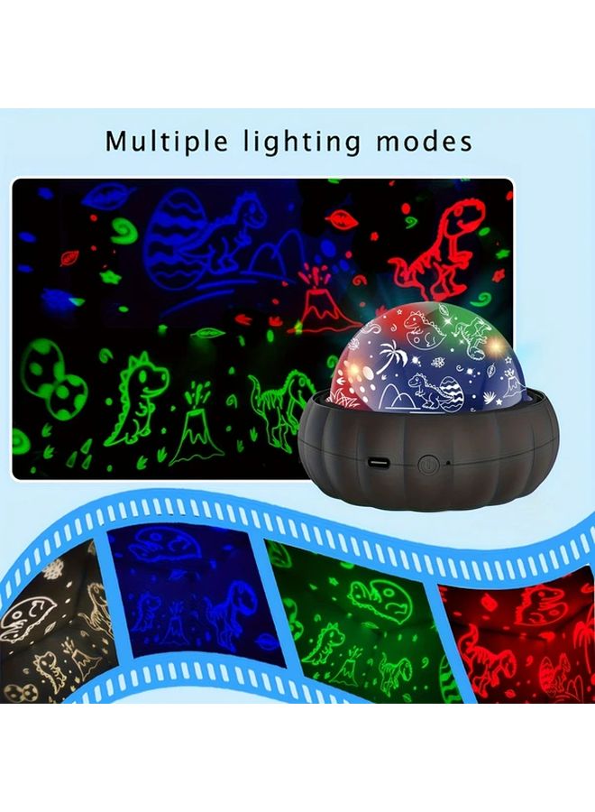 Blue Starry Sky Projection Lamp 360 Rotation 12 Color Changing Modes USB Powered Mood Light - Image 4