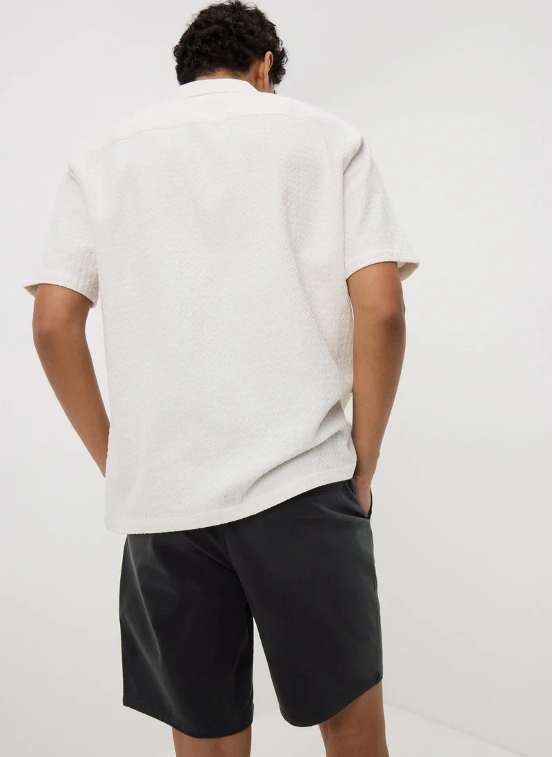 Matalan Black Black Regular Fit Chino Shorts for Men | Best Price UAE