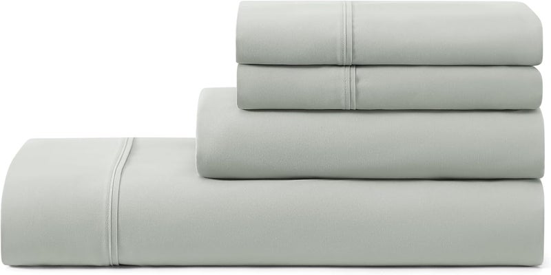 UGG Full Sheet Set 4-Piece Luxury Cooling Sheets Deep Pockets Premium Bedding with 2 Pillow Shams Hypoallergenic Machine Washable Soft Lightweight Bed Set for Bedroom, Full, Mineral Green(Hedi) - Image 1