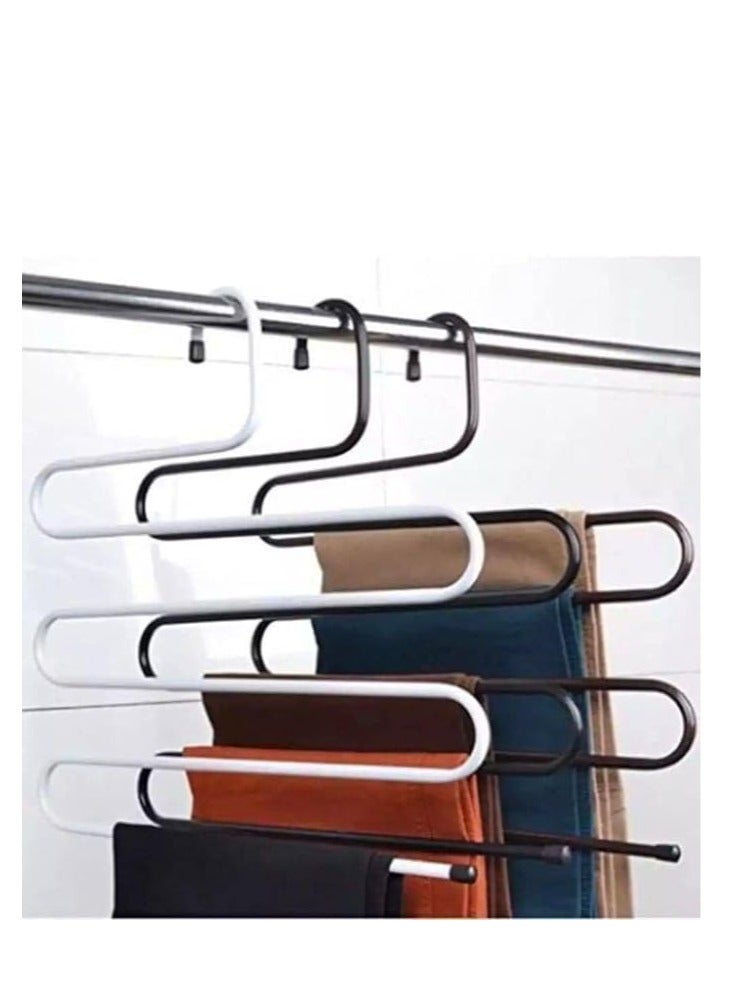Stainless steel spiral clothes and pants hanger - 2 pieces - Image 4