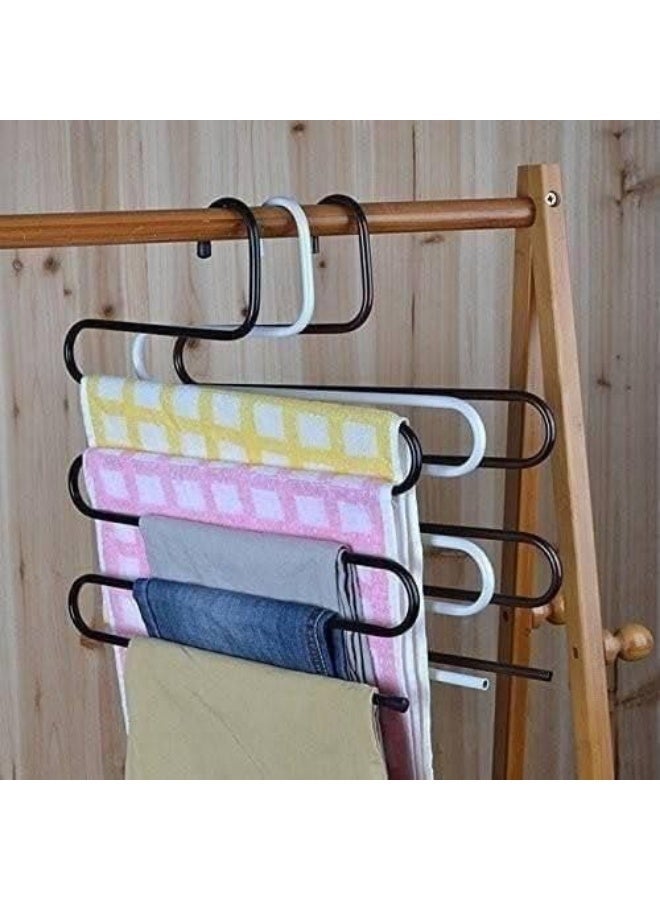 Stainless steel spiral clothes and pants hanger - 2 pieces - Image 5