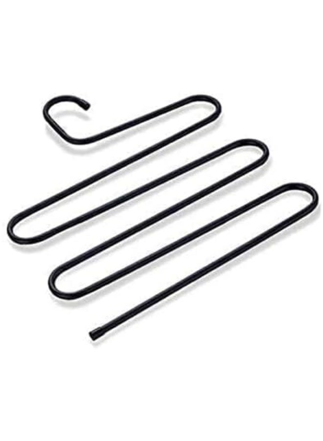 Stainless steel spiral clothes and pants hanger - 2 pieces - Image 2
