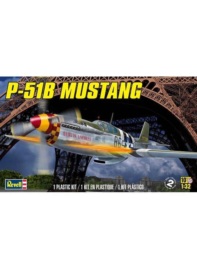 ريفيل طقم نموذج المستوى 4 من ريفيل، طائرة مقاتلة من طراز بي-51 بي موستانج من أمريكا الشمالية، بمقياس 1/32 - Image 2