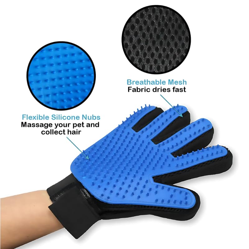 Drumstone (𝐋𝐢𝐦𝐢𝐭𝐞𝐝 𝐎𝐟𝐟𝐞𝐫 𝐓𝐨𝐝𝐚𝐲 Gentle Silicone Pet Grooming Glove for Dogs, Cats, 2-in-1 Bath and Deshedding Glove for Long, Short or Curly Fur 𝟏𝟓 𝐘𝐄𝐀𝐑𝐒 𝐖𝐀𝐑𝐑𝐀𝐍𝐓𝐘 - Image 2