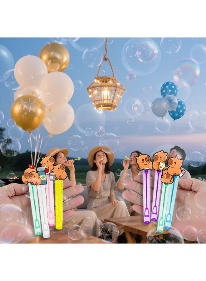 Capybara Nurse Day 12pcs Bubble Wand Photo Booth Props Foam Sticks Party Decorations - Image 4
