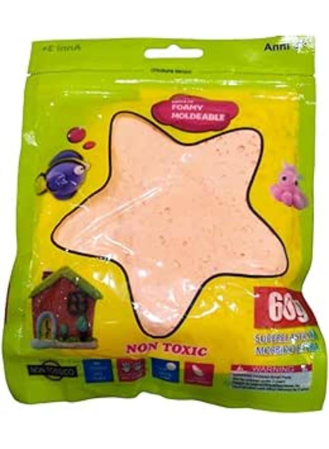 Moldable Foamy Bags 60g Mixed Color Didactic Slime Orange 