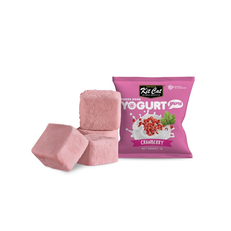 Kit Cat 2 pcs-Kit Cat Freeze Dried Yogurt Yums – Cranberry - Image 2
