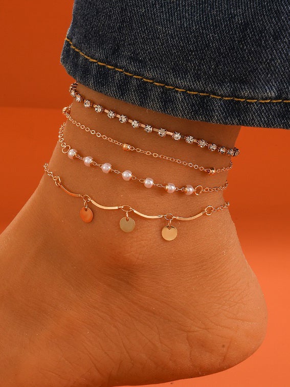Styli Styli Pack of 4 Casual Anklet Set 