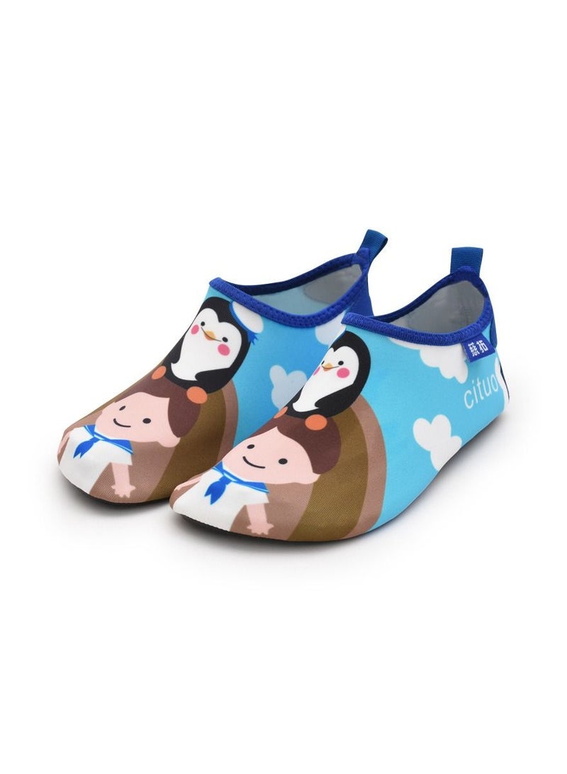 Loquat Children's Beach Shoes, Swimming Shoes, Skin Friendly Shoes Blue Little Boy