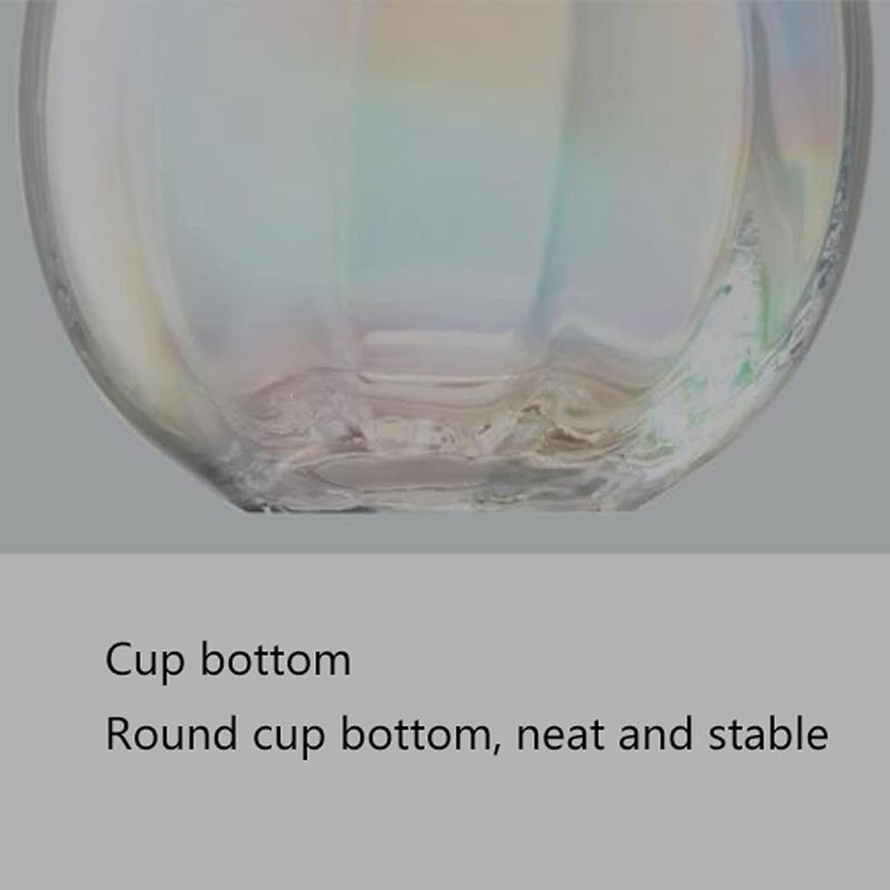 LSA مجموعة كوب زجاجي مضلع LSA Dusk Balloon حجم 425 مل - وردي ورمادي، صنع في بولندا، طقم من 2 - Image 4