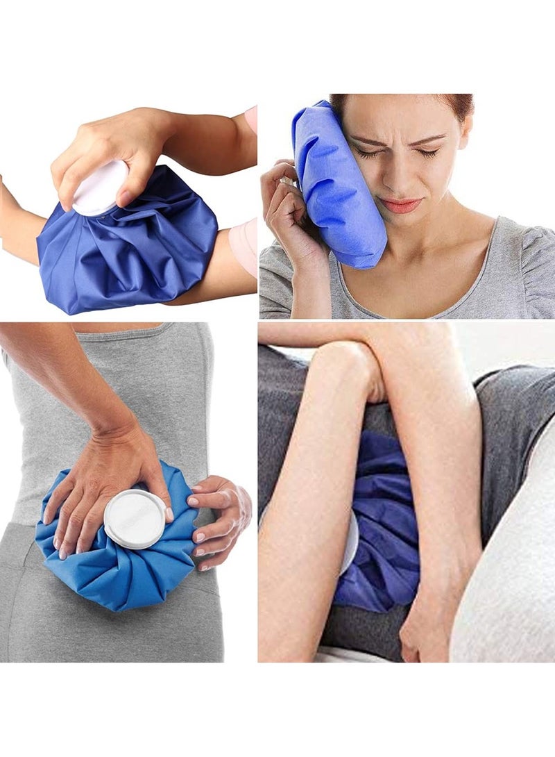 Chabeia 3-Pack Reusable Ice Bags – Hot and Cold Therapy for Injuries, First Aid Ice Packs for Sports Relief, Deep Blue (11”, 9”, 6”) - Image 4
